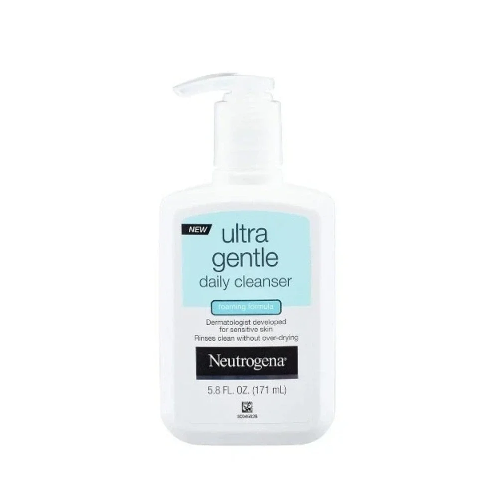3ct Neutrogena Ultra Gentle Daily Cleanser Foaming Formula Hypoallergenic 5.8 oz